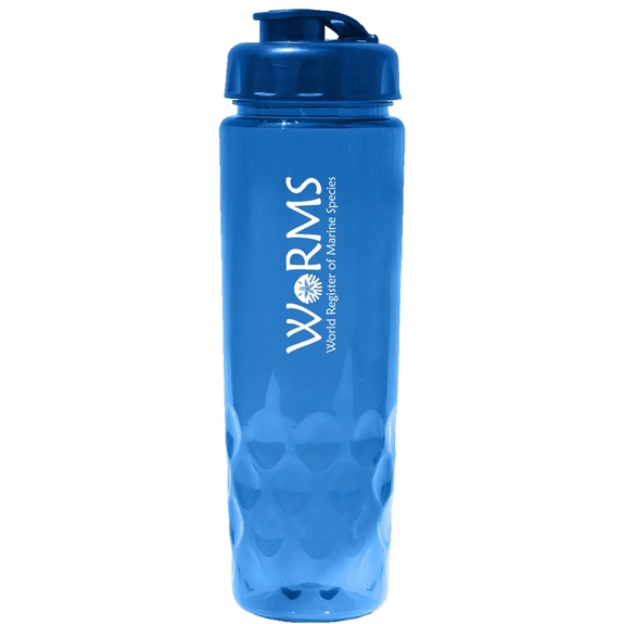 Transparent Blue - Oceanworks PET Custom Water Bottle - 24 oz.
