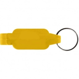 Yellow Rectangular Custom Bottle Opener