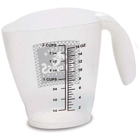 Measurement Side - Promotional Measuring Cup - 16 oz.