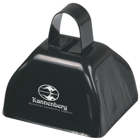 Black Small Logo Cow Bell