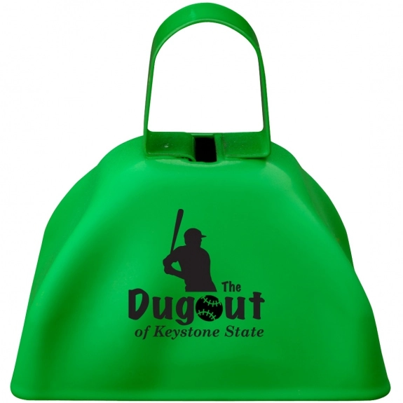 Green Small Logo Cow Bell