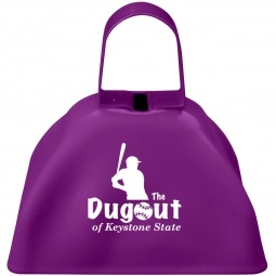 Purple Small Logo Cow Bell