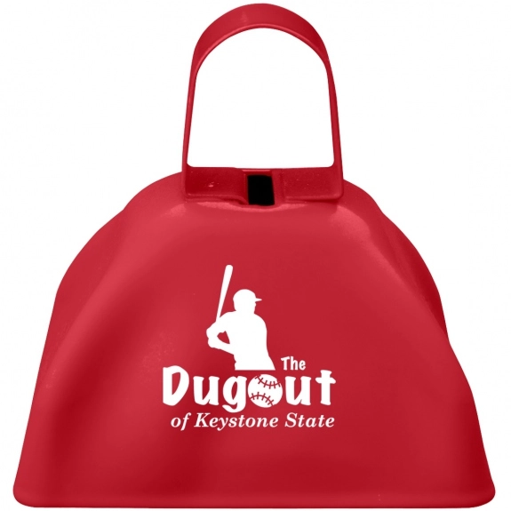 Red Small Logo Cow Bell