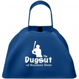 Blue Small Logo Cow Bell