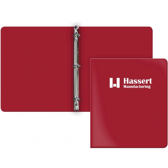Red .5" Poly Classic Custom Ring Binder