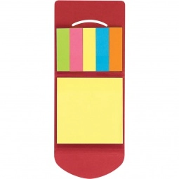 Open - Full Color Self-Adhesive Promotional Notepad and Flags - Front