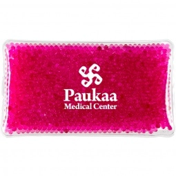 Pink Gel Beads Promotional Hot/Cold Pack