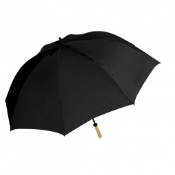 Black Wind Resistant Golf Custom Umbrella - 60"
