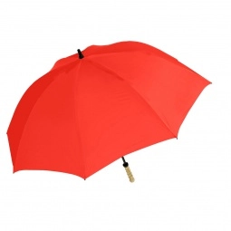 Red Wind Resistant Golf Custom Umbrella - 60"