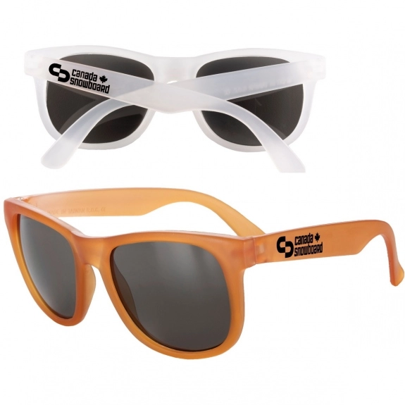 Frost to Orange Color Changing Promotional Sunglasses