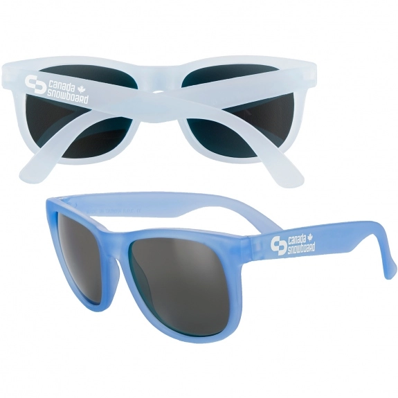 Frost to Blue Color Changing Promotional Sunglasses