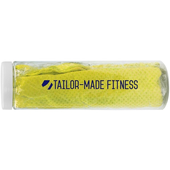 Yellow Stay Cool Custom Cooling Towels w/ Case
