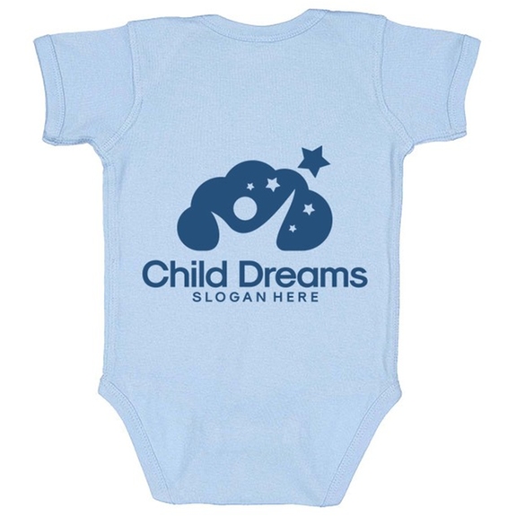 Light Blue - Rabbit Skins Custom Infant Baby Bodysuit