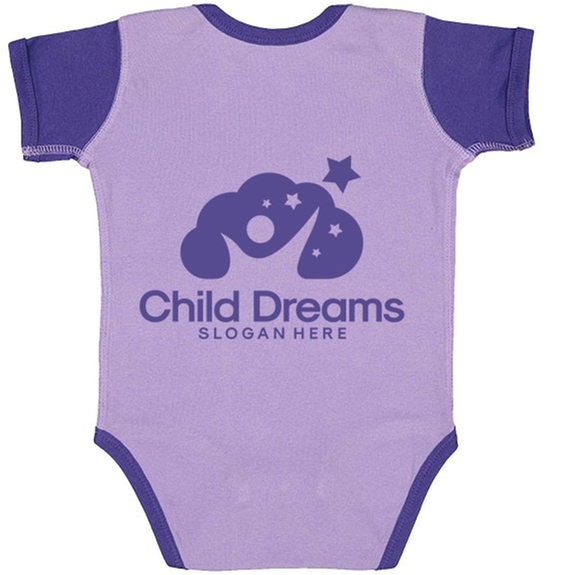 Lavender/Purple - Rabbit Skins Custom Infant Baby Bodysuit