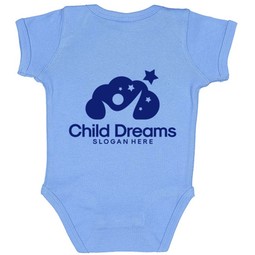 Carolina Blue - Rabbit Skins Custom Infant Baby Bodysuit