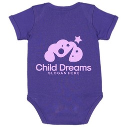 Purple - Rabbit Skins Custom Infant Baby Bodysuit