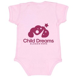Pink - Rabbit Skins Custom Infant Baby Bodysuit