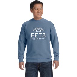 Blue Jean Comfort Colors Custom Logo Crewneck Sweatshirt