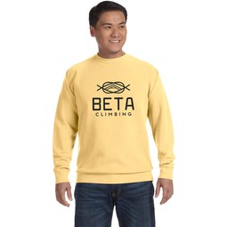 Butter Comfort Colors Custom Logo Crewneck Sweatshirt