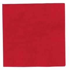 Classic Red 2-Ply Color Imprinted Beverage Napkins - 5"w x 5"h