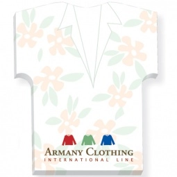 Full Color Souvenir® Custom Sticky Notes - Shirt - 25 Sheets - 4"w x 6"h