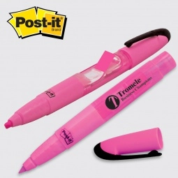 Pink Post-it Notes Custom Printed Flag Promotional Highlighter