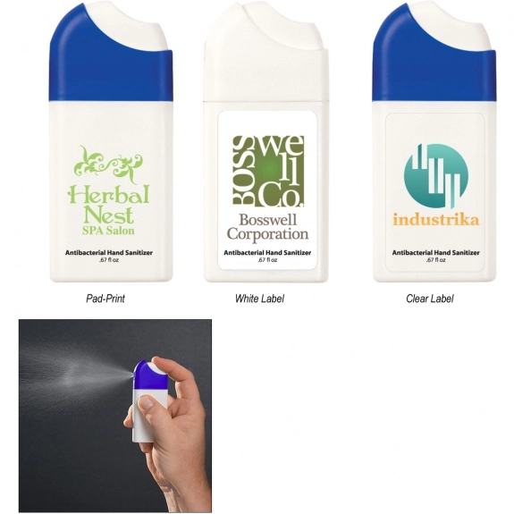 Collage - Full Color Promotional Hand Sanitizer Misting Spray - .67 oz.