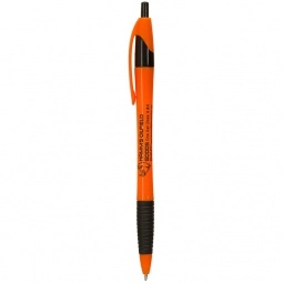 Orange Colored Javelin Custom Pen w/ Black Grip