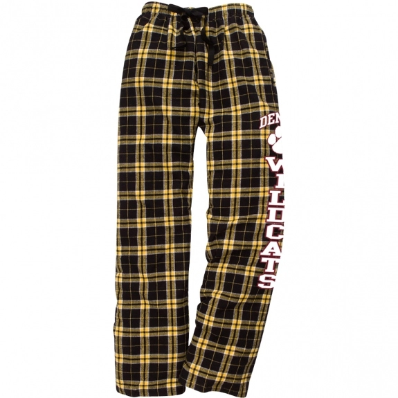 Black/Gold boxercraft Flannel Custom Pants