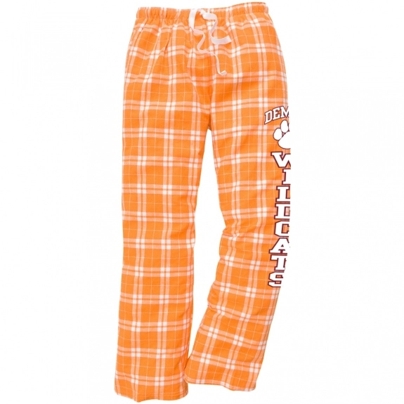Orange/White boxercraft Flannel Custom Pants