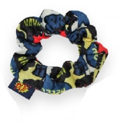 Custom - Full Color Trendy Promotional Scrunchie Hair Tie