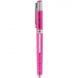 Pink Full Color Textured Grip Gel Custom Pens