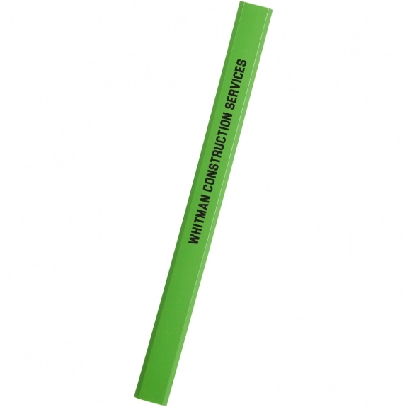 Neon Green International Carpenter Promotional Pencil