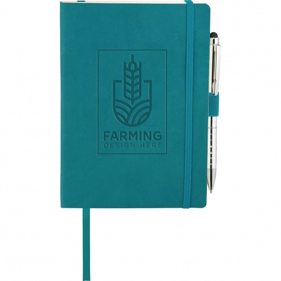 Turquoise JournalBook Flexible Soft Bound Custom Journal - 5"w x 8"h