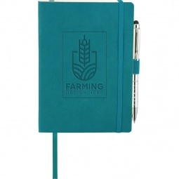 Turquoise JournalBook Flexible Soft Bound Custom Journal - 5"w x 8"h