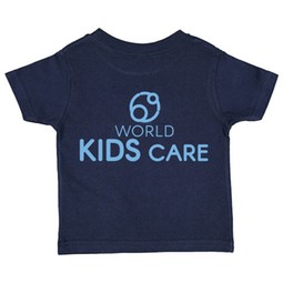 Navy Blue - Rabbit Skins Cotton Jersey Custom Toddler Shirt