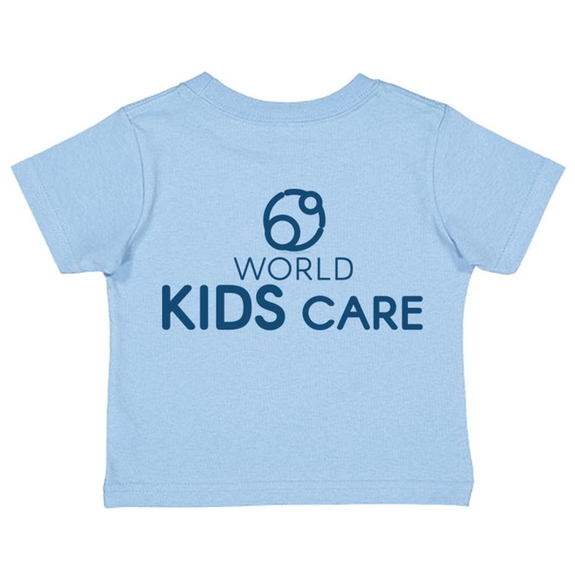 Light Blue - Rabbit Skins Cotton Jersey Custom Toddler Shirt