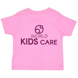 Hot Pink - Rabbit Skins Cotton Jersey Custom Toddler Shirt