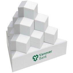White - Pyramid Stack Custom Logo Puzzle Set