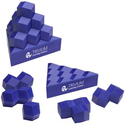 In Use - Pyramid Stack Custom Logo Puzzle Set