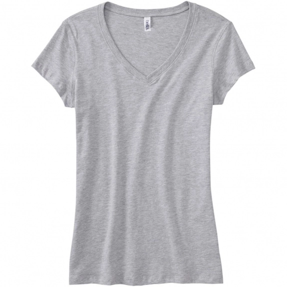 Athletic Heather Bella Canvas Short-Sleeve V-Neck Logo T-Shirt - Women's - 