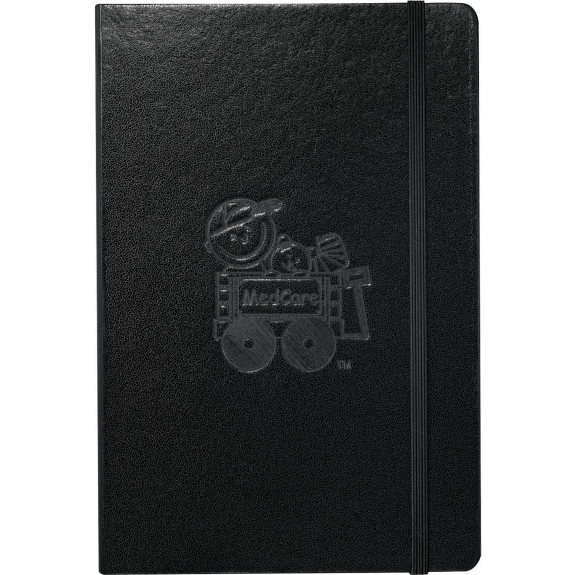 Black JournalBook Lined Custom Journal - 5.5"w x 8.4"h