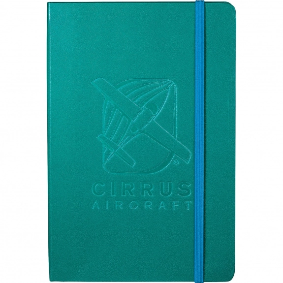 Turquoise JournalBook Lined Custom Journal - 5.5"w x 8.4"h