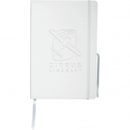 White JournalBook Lined Custom Journal - 5.5"w x 8.4"h