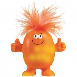Orange/Yellow Smilin' Mood Stress Dude Promotional Stressball