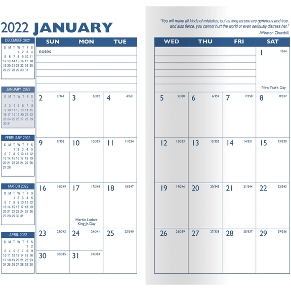 Open - Executive Monthly Custom Pocket Planner 