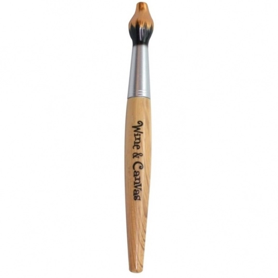 Gold Paint Brush Ballpoint Custom Pen