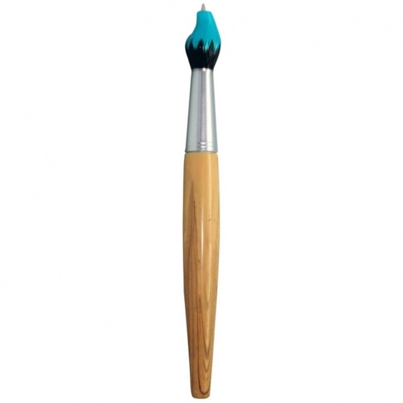 Blue Paint Brush Ballpoint Custom Pen