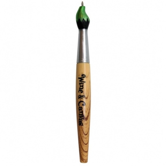Green Paint Brush Ballpoint Custom Pen