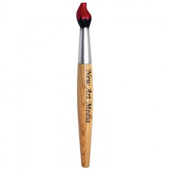 Red Paint Brush Ballpoint Custom Pen